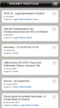 Mobile Screenshot of hockey-rostock.de